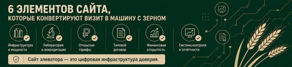 6 элементов сайта, которые конвертируют визит в машину с зерном 6 элементов сайта, которые конвертируют визит в машину с зерном