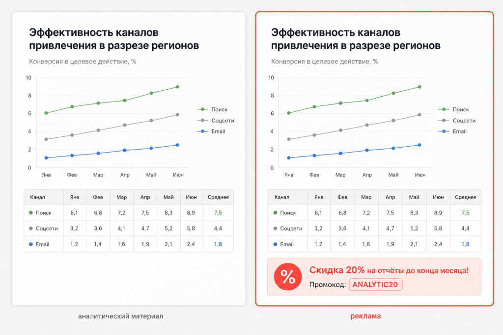 Эффективность каналов привлечения в разрезе регионов Эффективность каналов привлечения в разрезе регионов